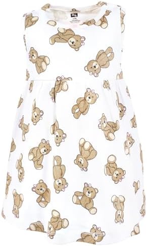 Hudson Baby Infant and Toddler Girls Cotton Dress and Cardigan Set - Image 4