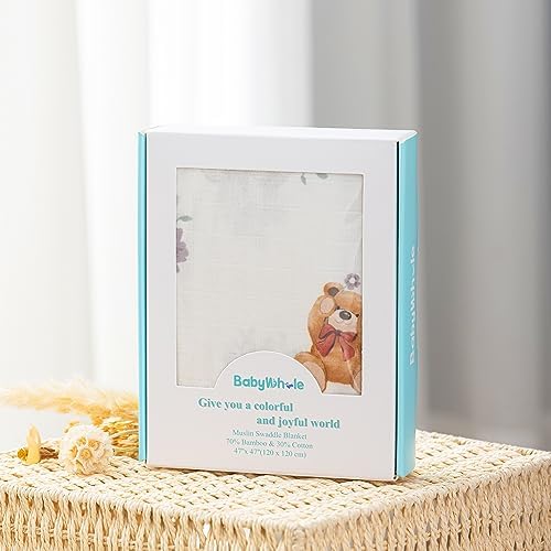 BabyWhale Muslin Swaddle Blanket - Image 2