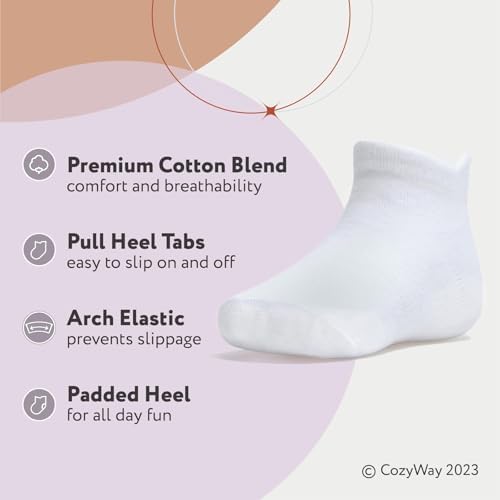 CozyWay Baby & Toddler Socks Ankle Comfy Cotton Socks - Image 2