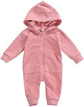 FYBITBO Infant Baby Boys Girls Clothing Zipper Hooded Jumpsuit Romper Long by FYBITBO