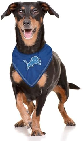 Pets First NFL Detroit Lions TIE Bandana, Large/X-Large. Dog Bandana Scarf Bib - Image 3
