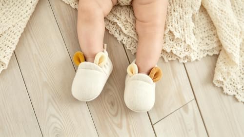 Jastore Baby Girls Booties Newborn Infant Shoes Cozy Soft Warm Cotton Boots - Image 3