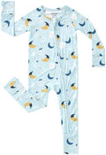 pureborn Baby Sleeper Viscose from Bamboo Zipper Footies Pjs 0-24 Months | by pureborn