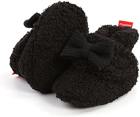 Baby Booties Cozy Fleece Slippers Soft Baby Shoes by GDSDYM