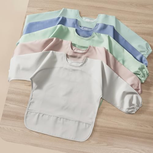 POIKSHARK Long Sleeve Bib, Waterproof Sleeved Smock - Image 7