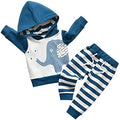 KuKitty Toddler Infant Baby Boy Clothes Animal Style Long Sleeve Hoodie Tops by KuKitty