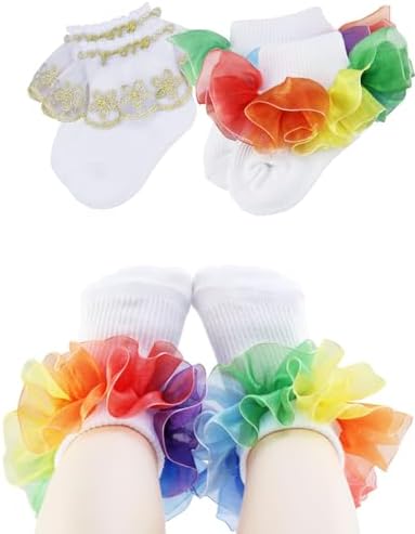 PrinceSasa Little Baby Girl Princess Lace Ruffles Socks Set by PrinceSasa
