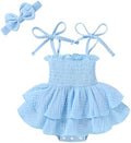 YOUNGER TREE Baby Girl Clothes Infant Summer Romper Dress Sleeveless Bodysuit by YOUNGERTREE