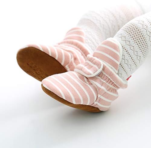 HsdsBebe Unisex Newborn Baby Cotton Booties Non-Slip Sole - Image 2