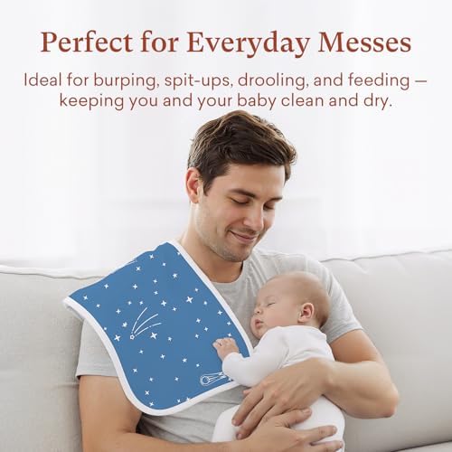 Baby Burp Cloths, Waterproof, 8 Pack, 13 x 26 Inch, Extra Large - Image 6