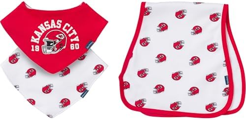 Gerber Baby Nfl Team Bandana Bibs and Burp Cloth Set by Gerber