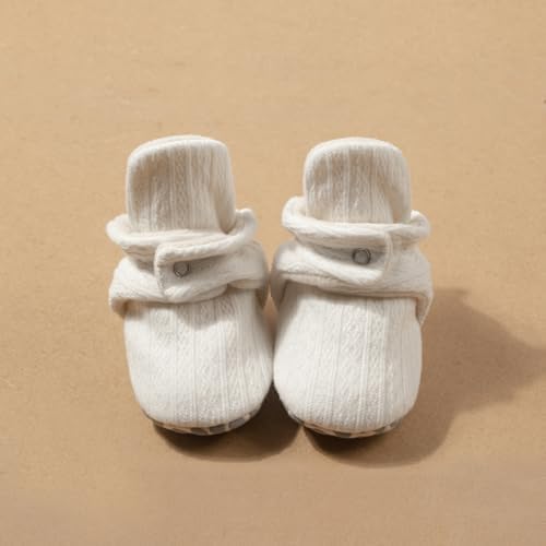ohsofy Newborn Baby Cotton Booties Stay On Slipper Winter Warm Soft Shoes - Image 6