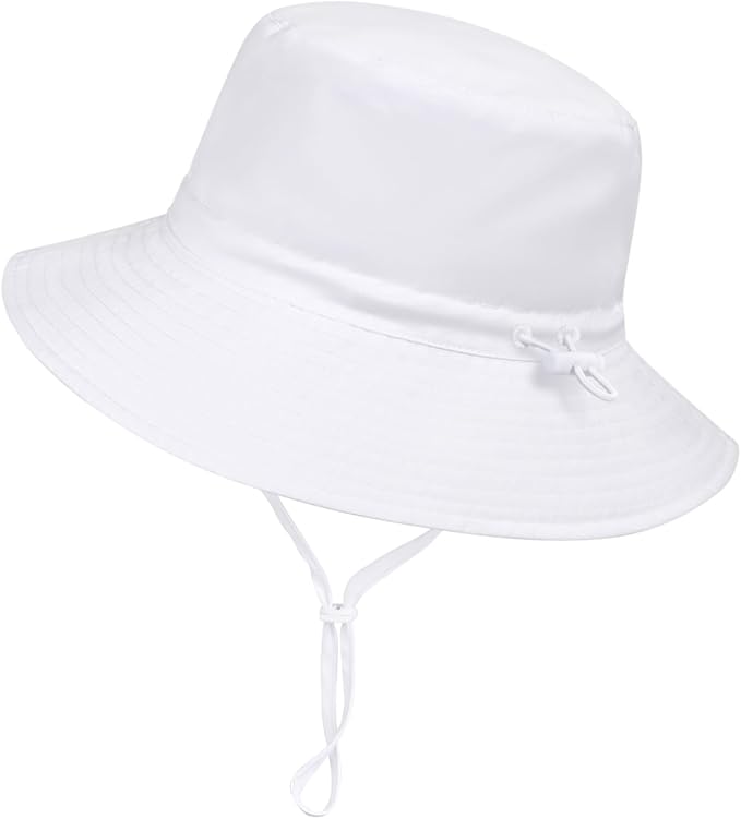 Baby Toddler Sun Hat, Boys Girls Adjustable Bucket Hat by DANMY