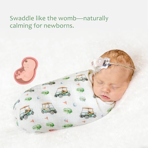Baby Swaddle Blankets, Bamboo Muslin Receiving Blanket | 1-Pack, Lightweight & - Image 4