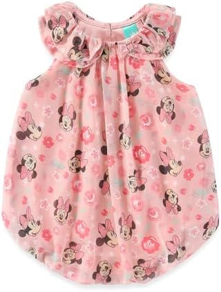 Disney Pooh Minnie Baby Girls Chiffon Bubble Romper by Disney