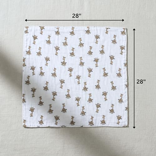 Cotton Baby Swaddle Blanket 28"x28" – Soft Breathable Newborn Receiving Blanket - Image 7