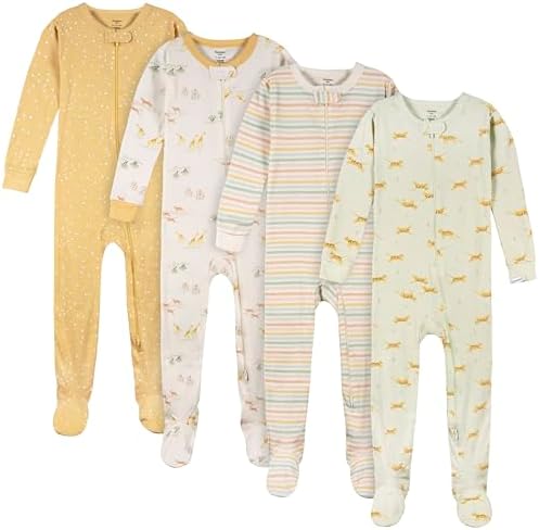 Gerber Baby Boys & Girls 4-Pack Footed Pajamas by Gerber
