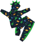 Toddler Baby Boy Clothes Dinosaur Hoodie+Pant 2Pcs Outfit Set 9M-5T by SOLOYEE