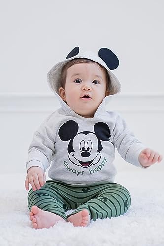Disney Classics Winnie the Pooh Mickey Mouse Baby Hoodie Bodysuit and Pants 3 - Image 2