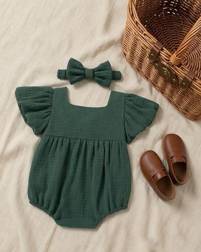 Vibebox Baby Girls Clothes Summer One-sies Romper Outfit Preemie-18 Months - Image 4