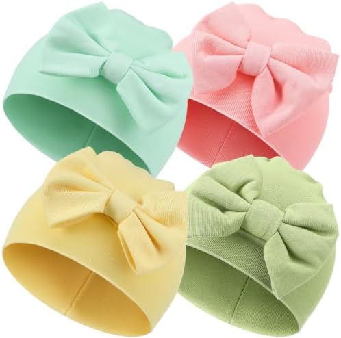Cuffbow 4 Pcs Preemie Hats Baby Cap by Cuffbow