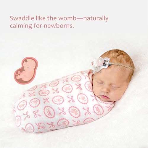 Baby Swaddle Blankets, Bamboo Muslin Receiving Blanket | 1-Pack, Lightweight & - Image 4