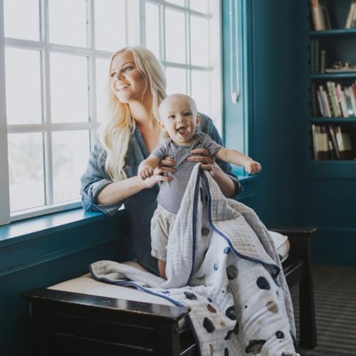 Little Unicorn Muslin Quilt Blanket | 100% Cotton Soft Multi-Layered Muslin - Image 6