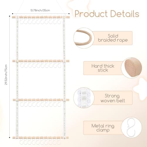 POVETIRE Headband Holder for Girls Baby Headband Organizer Head Bands Hair - Image 3