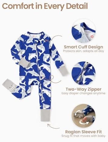PATPAT Organic Cotton Baby Footie Pajamas - Image 5