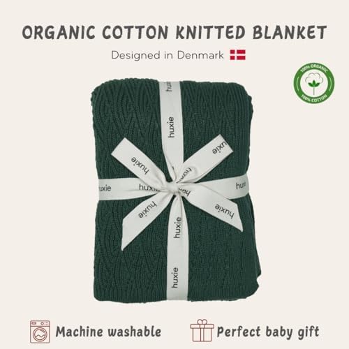 Receiving Blankets, 100% Organic Cotton Knit, Newborn Baby Swaddle | - Image 3