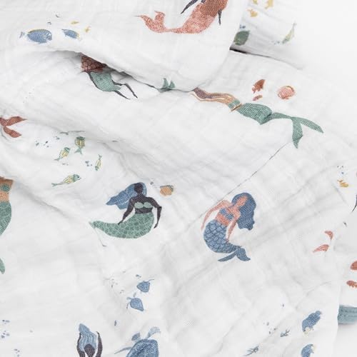 Little Unicorn Muslin Quilt Blanket | 100% Cotton Soft Multi-Layered Muslin - Image 3