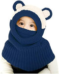 Baby Winter Hat Scarf Set, Unisex Infant Toddler Kids Hat Scarf by GZMM