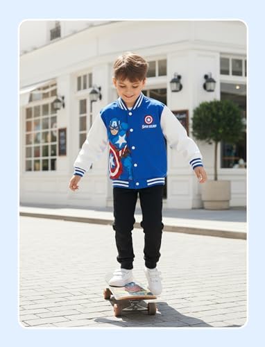 Disney Bomber Jacket Spider Man Marvel Toy Story Cars Varsity Cardigan2-13Y - Image 2