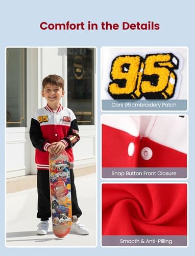 Disney Bomber Jacket Spider Man Marvel Toy Story Cars Varsity Cardigan2-13Y - Image 4