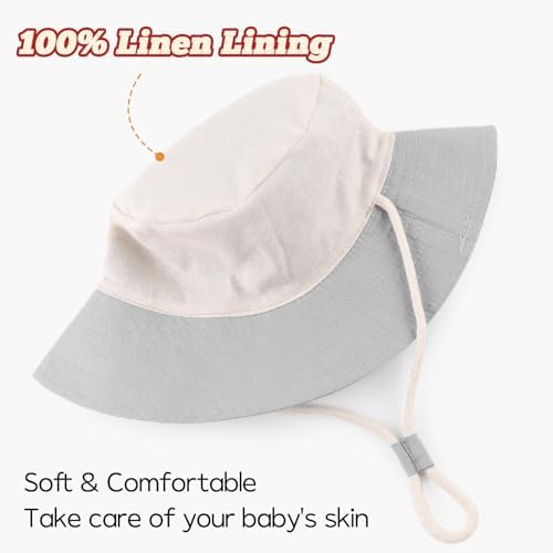 Bamery Baby Toddler Girls Bucket Hat Newborn Sun Hats - Image 4