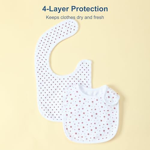Waterproof Baby Bibs for Boys & Girls Soft and Absorbent Bandana Drool Bibs Set - Image 5