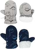 Toddler Gloves Kids Mittens Winter Warm Lined Fleece Gloves Waterproof Snow by Slivery+Color
