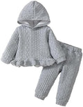 Mioglrie Baby Toddler Girl Clothes Infant Fall Winter Hoodie Solid Outfits by Mioglrie