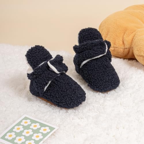 HsdsBebe Unisex Newborn Baby Cotton Booties Non-Slip Sole - Image 4