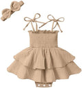 YOUNGER TREE Baby Girl Clothes Infant Summer Romper Dress Sleeveless Bodysuit by YOUNGERTREE