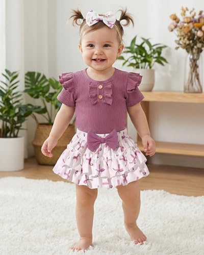 HONGTEYA Baby Girl Clothes Set Newborn Infant Summer Outfits - Image 4