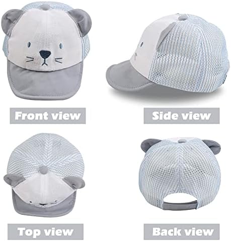 JANGANNSA Baby Duck Cap Infant Kids Sun Hat Bear Cute Cartoon Caps Spring Summer - Image 2