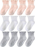 Aroveea Toddler Socks Non Slip Grip Ankle Baby 12 Pack by Aroveea