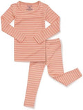 AVAUMA Stripe Pattern Baby Boys Girls Pajama Set Kids Toddler Snug fit Ribbed by AVAUMA