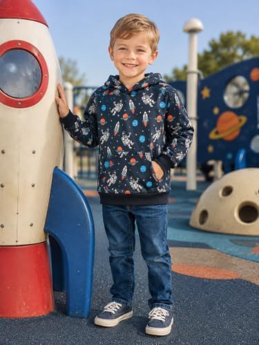 RETSUGO Baby Boys Dinosaurs Hoodie Boy Girls Truck Pullover - Image 2