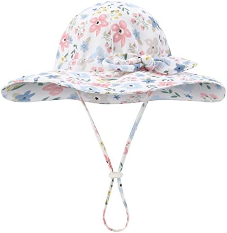 Baby Girl Sun Hat Infant Summer Beach Hat Toddler Bucket Hat UPF 50+ - Image 2