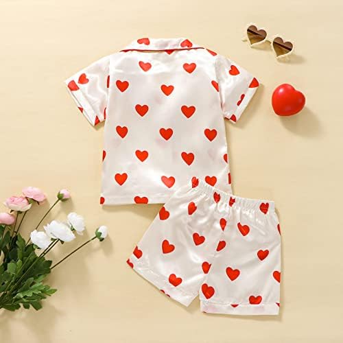 Kids Baby Girl Boy Satin Pajamas Set Button Down Sleep Shirt Top+Long Pants - Image 3