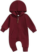 Fall Baby Clothes Newborn Boy Girl Hoodie Romper Long Sleeve Jumpsuit Winter by LedyChampswiinToddlerBaby