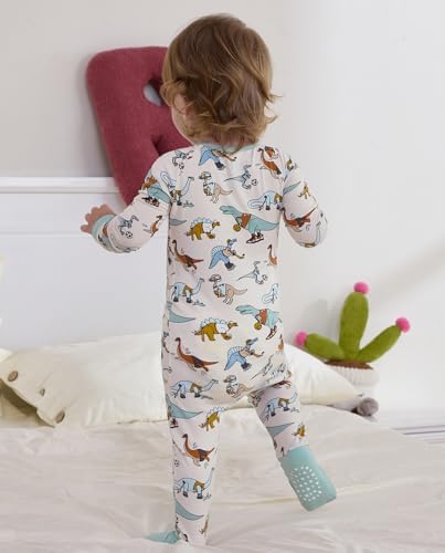 babee Reshinee Bamboo Viscose Baby Footie Pajama, Zipper Sleeper Boys Girls - Image 6