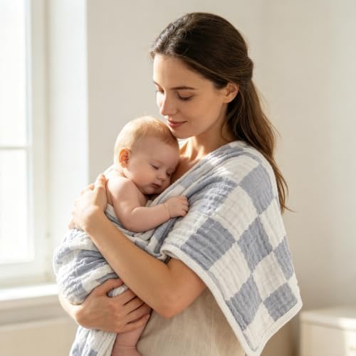 Muslin Burp Cloths 20"x10" Baby Burp Cloths 5-Pack - Image 3